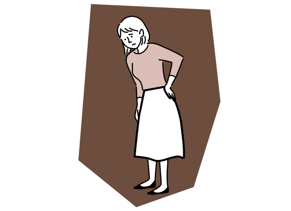 身体が歪んでる